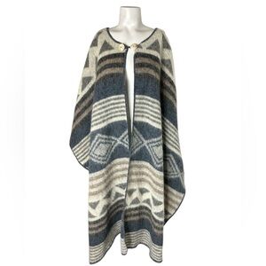 Vintage Icewear Wool Poncho Made in Iceland